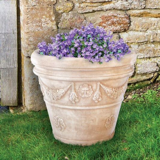 Palm Planter Large Ornate Design Sawaged Vase Decorative