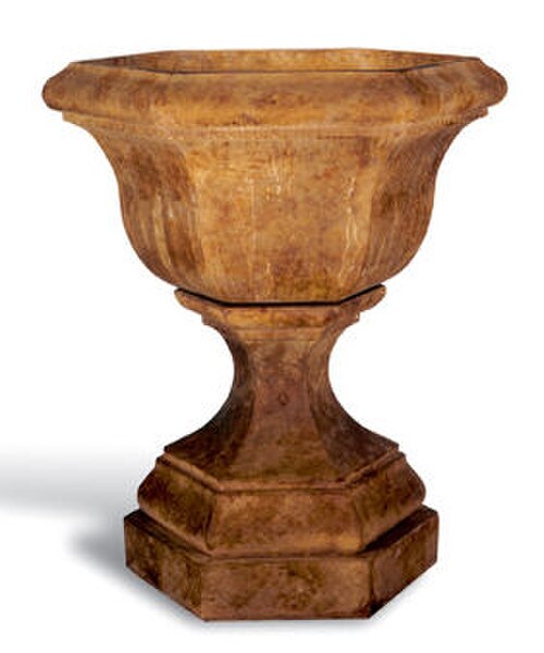 Kensington Planter Vase Stone Cement Vessel Sculptural Matching