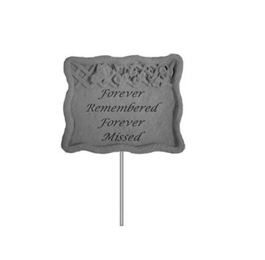 Forever Remembered Garden Stake Memorial Sculpture