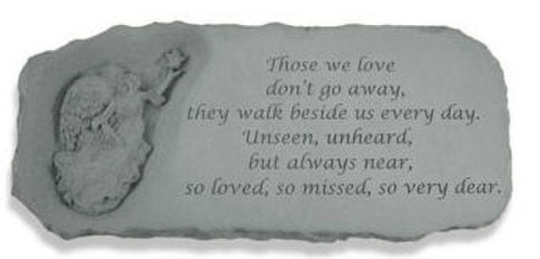 Guardian Angel Garden Memorial Bench With Verse