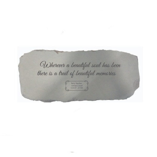 Whatever a Beautiful Soul Bench Personalized Memorial Custom Tribute