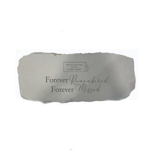 Forever Remembered Forever Missed Garden Bench Customized Stone