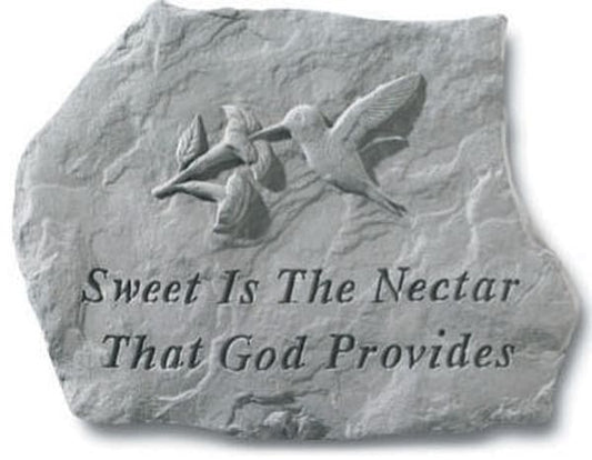 Stepping Stone with message - Sweet is the nectar that god provides