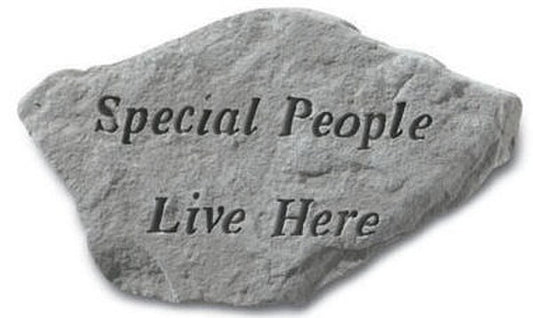 Concrete Stepping Welcome Stone - Special People Live Here
