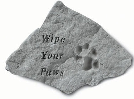 Concrete Stepping Stone for clean feet - Wipe your Paws