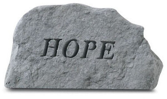 Concrete Stepping Stone for Garden with HOPE message