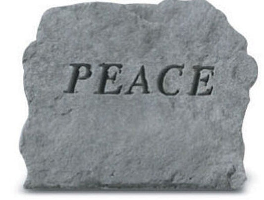 Peace Garden Stone, Stepping Stone or Wall Hanging