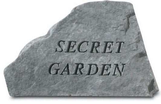 Concrete Stepping Stone - Secret Garden Accent Stone Sculpture