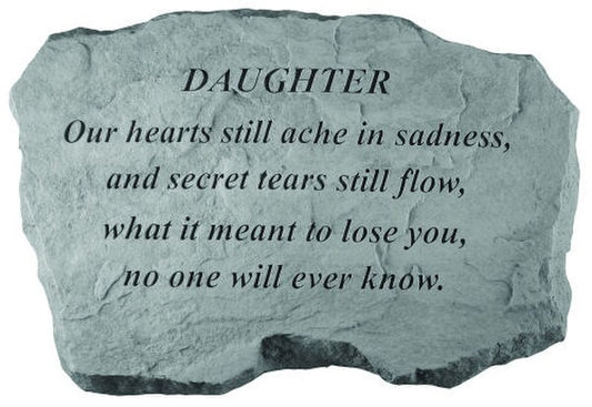 Daughter Memorial Stone Our Hearts Still Ache...