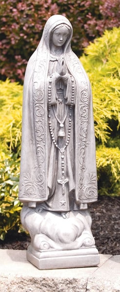 Our Lady Of Fatima Garden Statue Blessed Mother Mary Sculpture