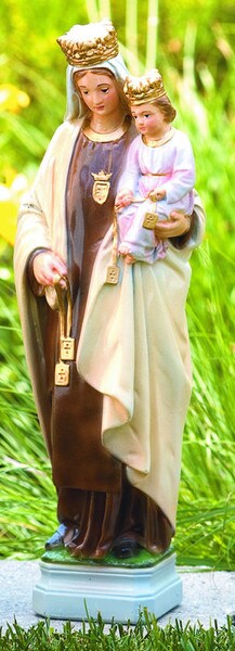 Lady Of Mount Carmel Sculpture destinies of Her cherished children statue