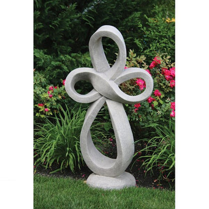 Huge Eternal cross statue Eternity Sculpture everlasting light Memorial Art