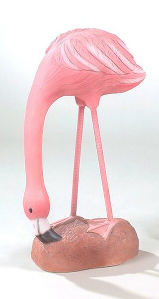 Flamingo Garden Sculpture Quality Cement Tropical DÃ©cor