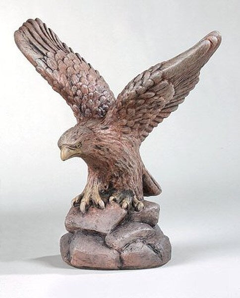 Eagle In Flight Cement Garden Statue