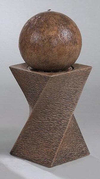 Contemporary Diagonal Fountain Right Modern Water Flowing Art