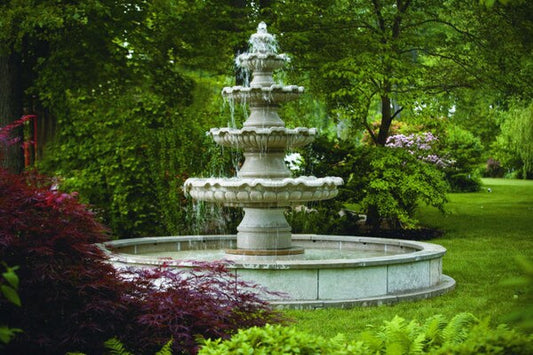Four Tier Renault Fountain in Pool