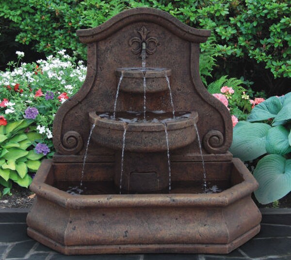 Grandessa Arch Wall Fountain Sculpted Italian Ornate Statuary