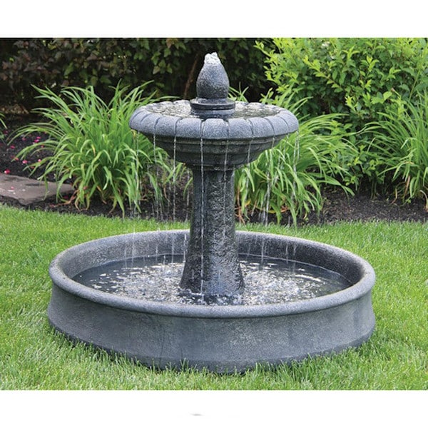 Hampton Fountain on Round Pool Garden Sculpture High End Statuary