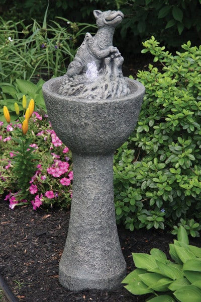 Chillin Dragon Fountain with Light