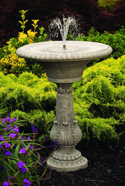 Fern Acanthus Sculptural Architectural Garden Fountain Massarelli