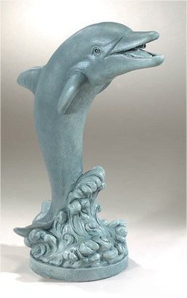 Flip The Dolphin Plumbed Water Feature Garden Sculpture