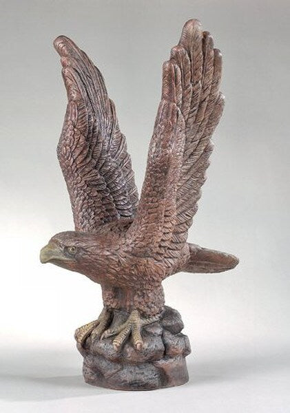 Patriot Eagle Cement Garden Statue Wings Flying
