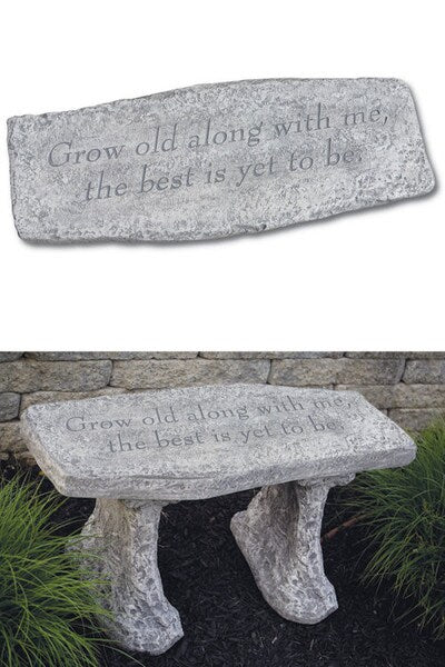 Bench pays tribute cuples makes a wonderful anniversary gift Stone