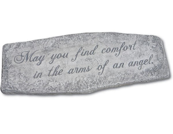 Bench May you find comfort in the arms of an angel Cement Memorial