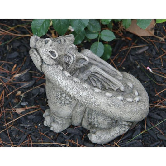 Lil Dragon treats biting tail sculpture he is so adorable and cute