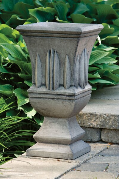 Square Barbaro Planter Arcitectural Lines Urn Cement Stone Decorative