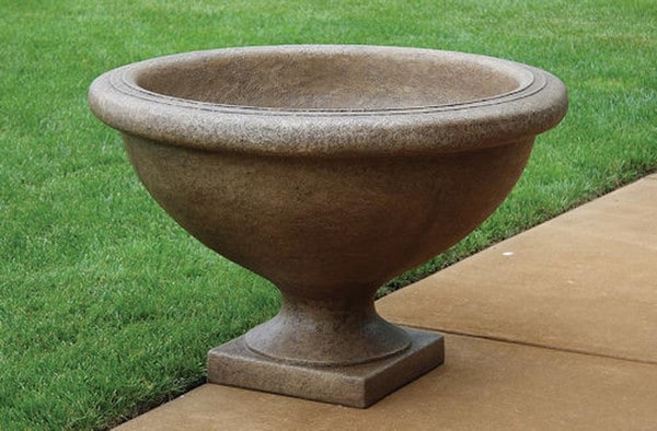 Stone Bel Air Giant Cement Garden Urn Planter garden as a work-of-art