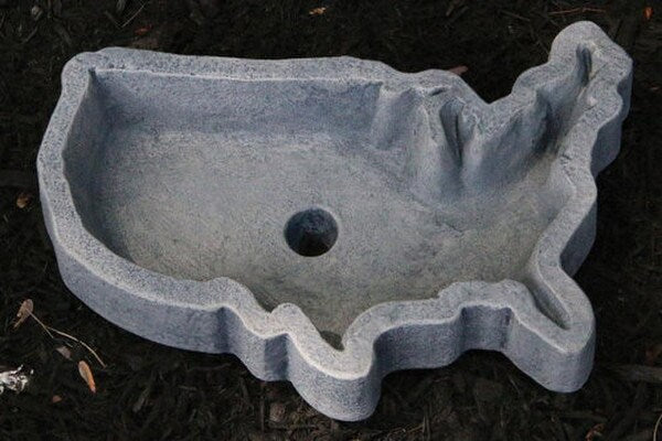 United States of America world map planter flower garden sculptures