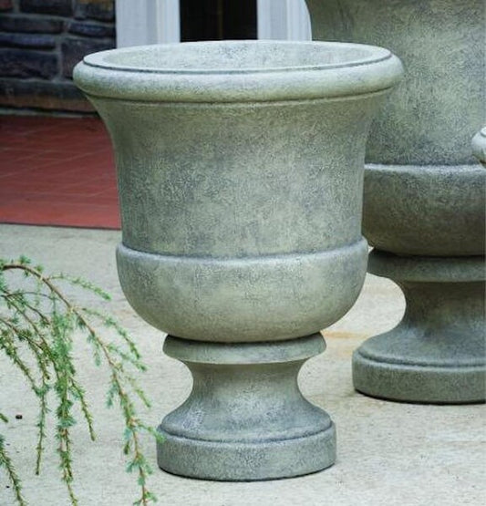 Cento Urn Cement Garden Vase Heavyweight Courtyard Stone Sculptural