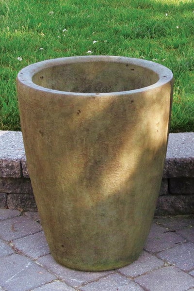 Terrace Cement Garden Urn Planter Decorative Round Top Commercial