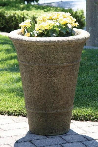 Rustic Styling Ancient Capistrano Vase Planter Stone Garden Italian