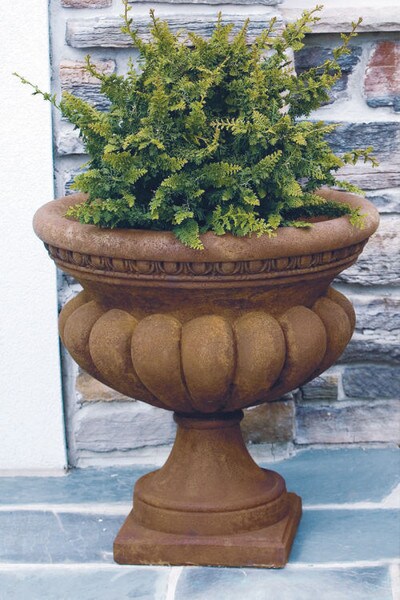 Add this decorative Egg and Dart Milano Scalloped Garden Planter