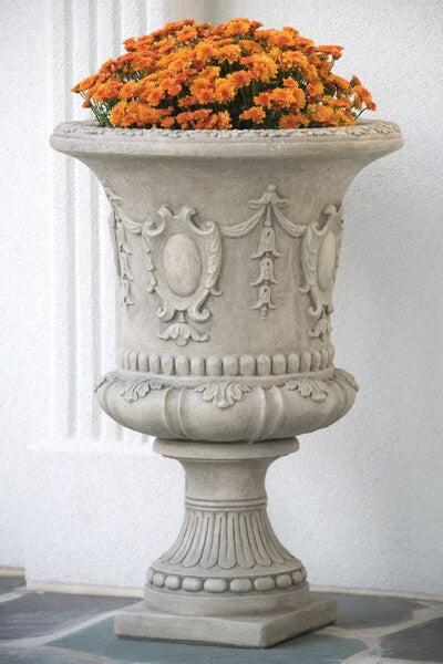 Elegant Venetian Grand Garden Urn Cement Durable French Planter