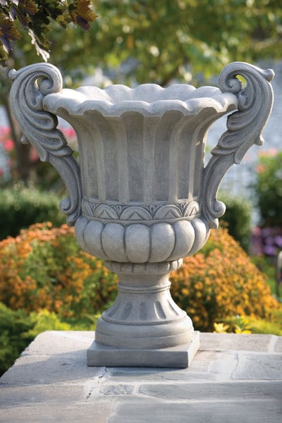 Classic Double Handled Verona Cement Grecian Roman Greek Planter