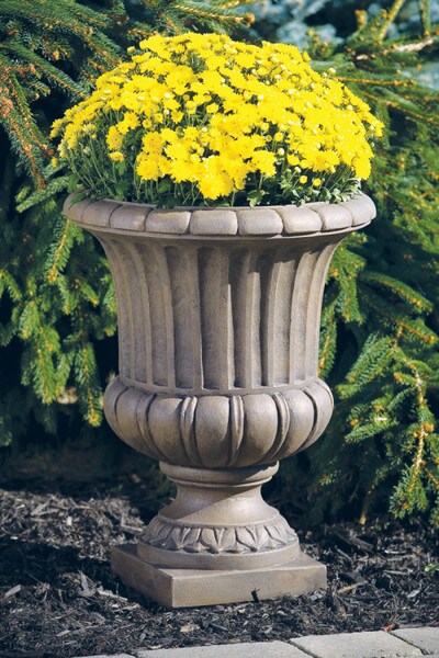 Florentine Garden Urn Large Garden Cement Statuary Heavy Decor