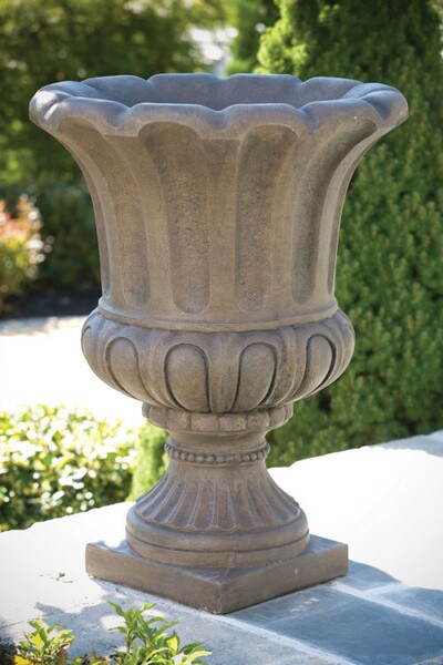 Egg and Dart beaded embellishments planter statuary ornamental