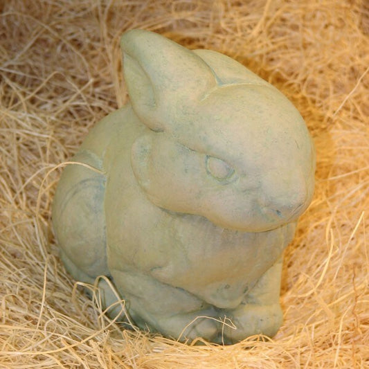 Wildlife Rabbit Statue for outdoor use- Bunny cast stone Sculpture