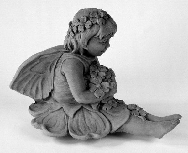 Dogwood Fairy Statue Garden Fairies Cement America Statuary Artwork