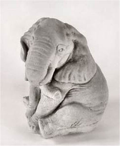 Elephant Statue for outdoor use Elephant Sitting Cast Stone Sculpture
