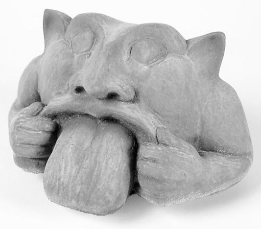Garden Gargoyle Sculpture Shelf sitter Statue mouth tongue statuary art
