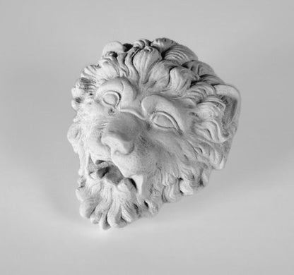 Cement Lion Mask Statue for indoor or outdoor use Cast Stone