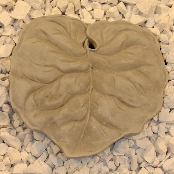 Cement Leaf Stepping Stone - Concrete Stepper for outdoor use