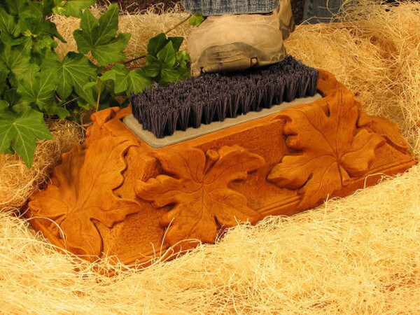 Maple Leaf Boot brush Decorative Sculpture Shoe Cleaning Statues