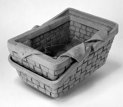 Concrete Picnic Basket Planter Urn - Durable and long-lasting