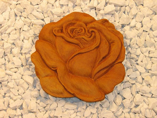 Rose shaped garden stepping stone - Available in several finishes