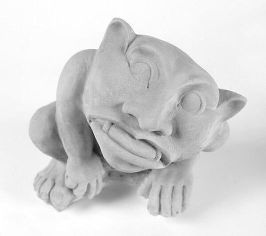 Standing Garden Gargoyle Sculpture Fangs statue stone cement concrete